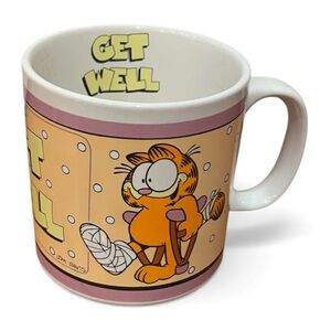 Vintage Garfield Get Well Mug